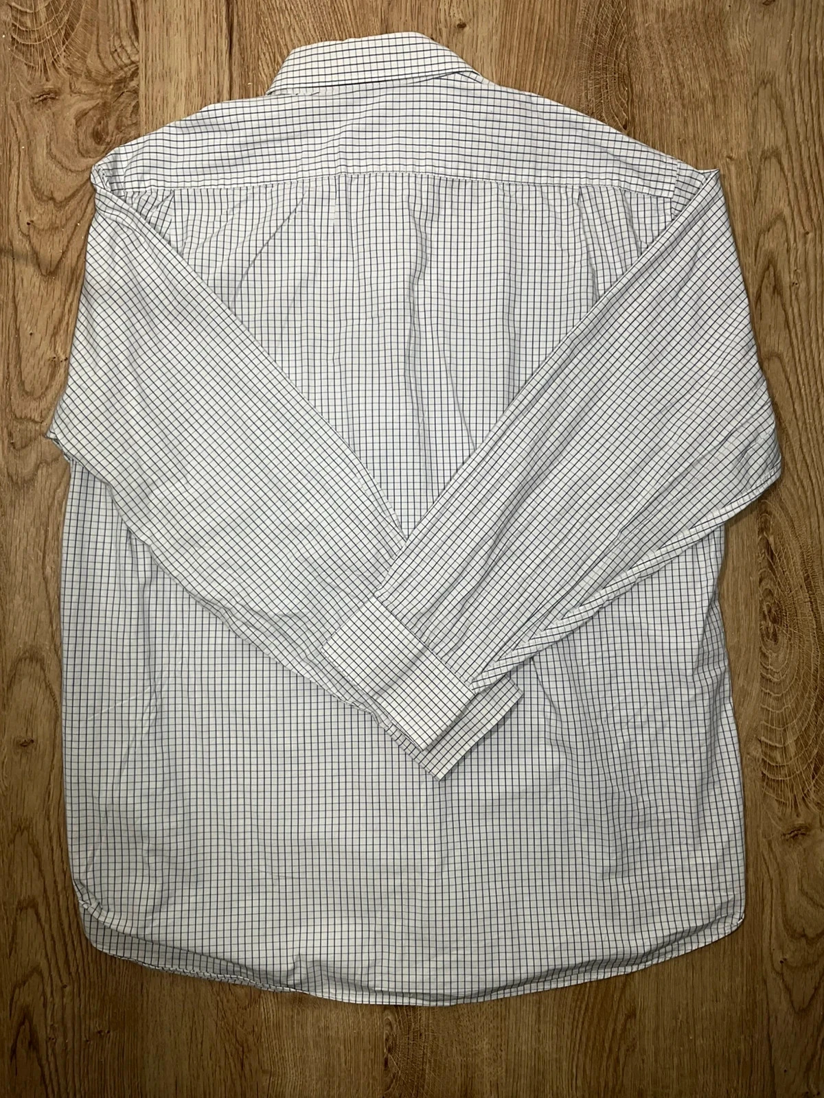 Chemise Tommy Hilfiger Regular Fit XL Chic 100% Coton Carreaux Blanc Bleu Marine – photo 8